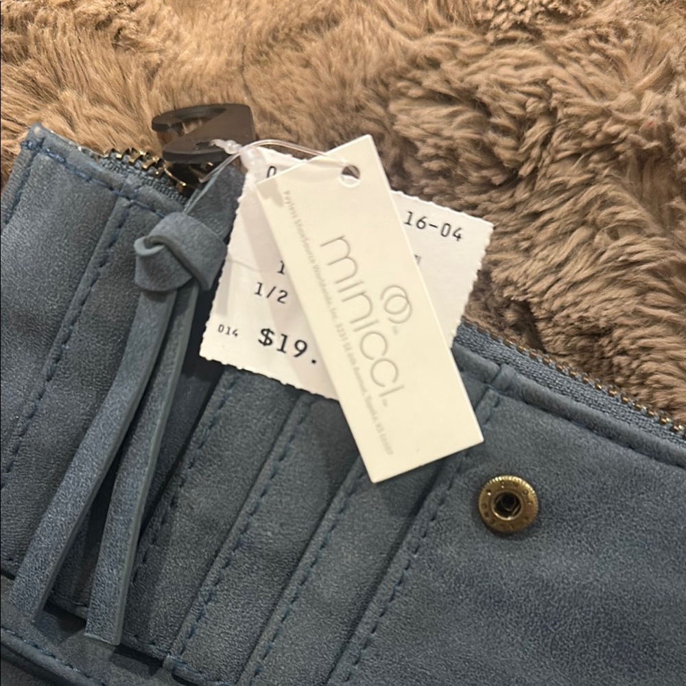 Monicci-Blue Women's Bag & matching Wallet - Picture 9 of 10